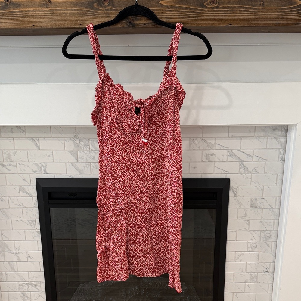 Angie Red and White Floral mini Dress 3 for $20